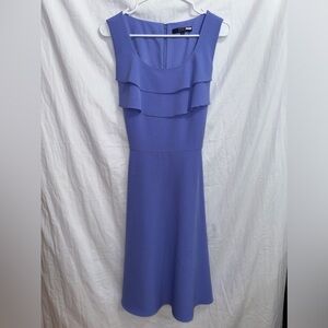 Alex Maria Women's Blue Sleeveless Tie Back Knee Length Fit & Flare Dress size 6